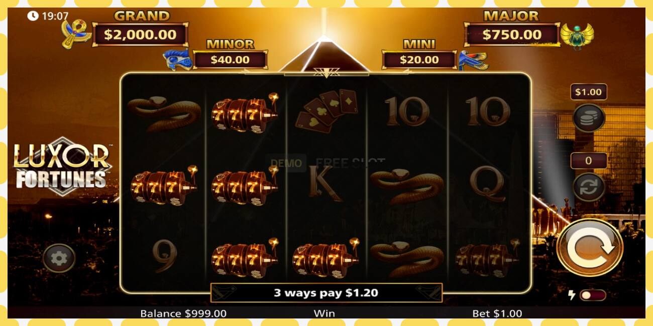 Demo slot Luxor Fortunes free and without registration, picture - 1