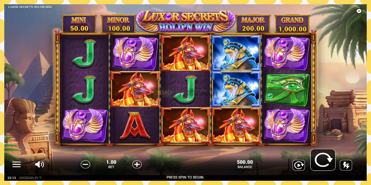 Demo slot Luxor Secrets Holdn Win free and without registration, picture - 1