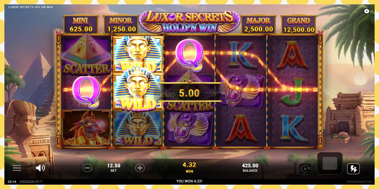 Demo slot Luxor Secrets Holdn Win free and without registration, picture - 1