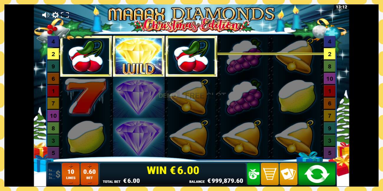 Demo slots Maaax Diamonds bezmaksas un bez reģistrācijas, attēlu - 1