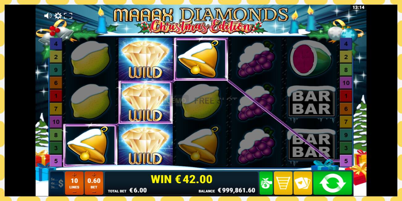 Demo slots Maaax Diamonds bezmaksas un bez reģistrācijas, attēlu - 1