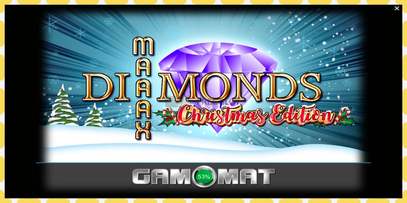 Демо слот Maaax Diamonds Christmas Edition безкоштовно та без реєстрації, малюнок - 1