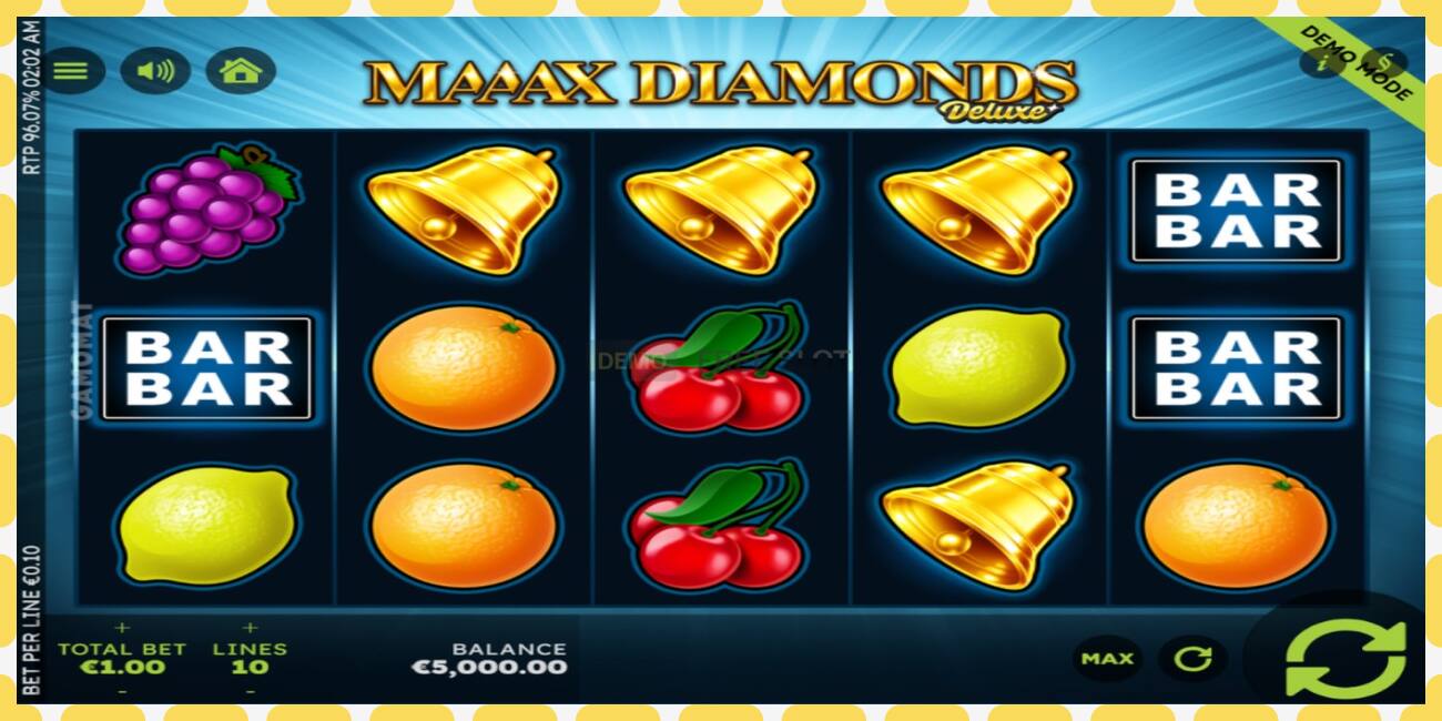 डेमो स्लट Maaax Diamonds Deluxe नि: शुल्क र दर्ता बिना, चित्र - १