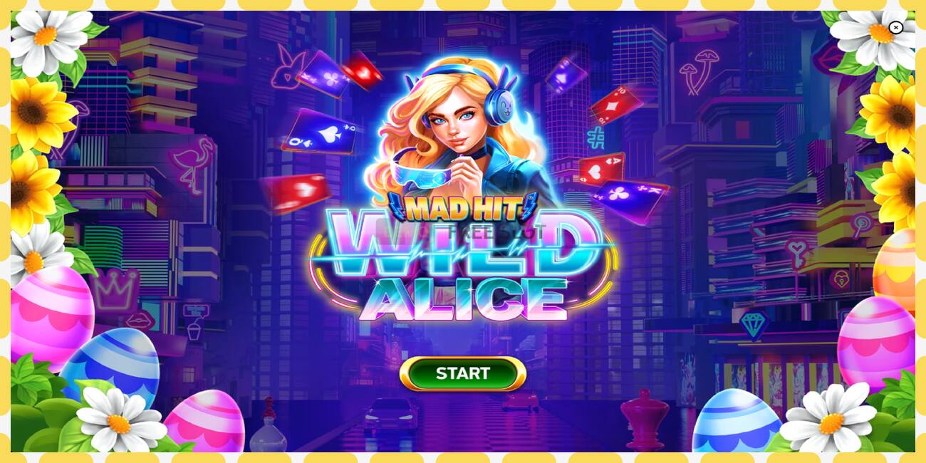 Demo slots Mad Hit Wild Alice Easter bezmaksas un bez reģistrācijas, attēlu - 1