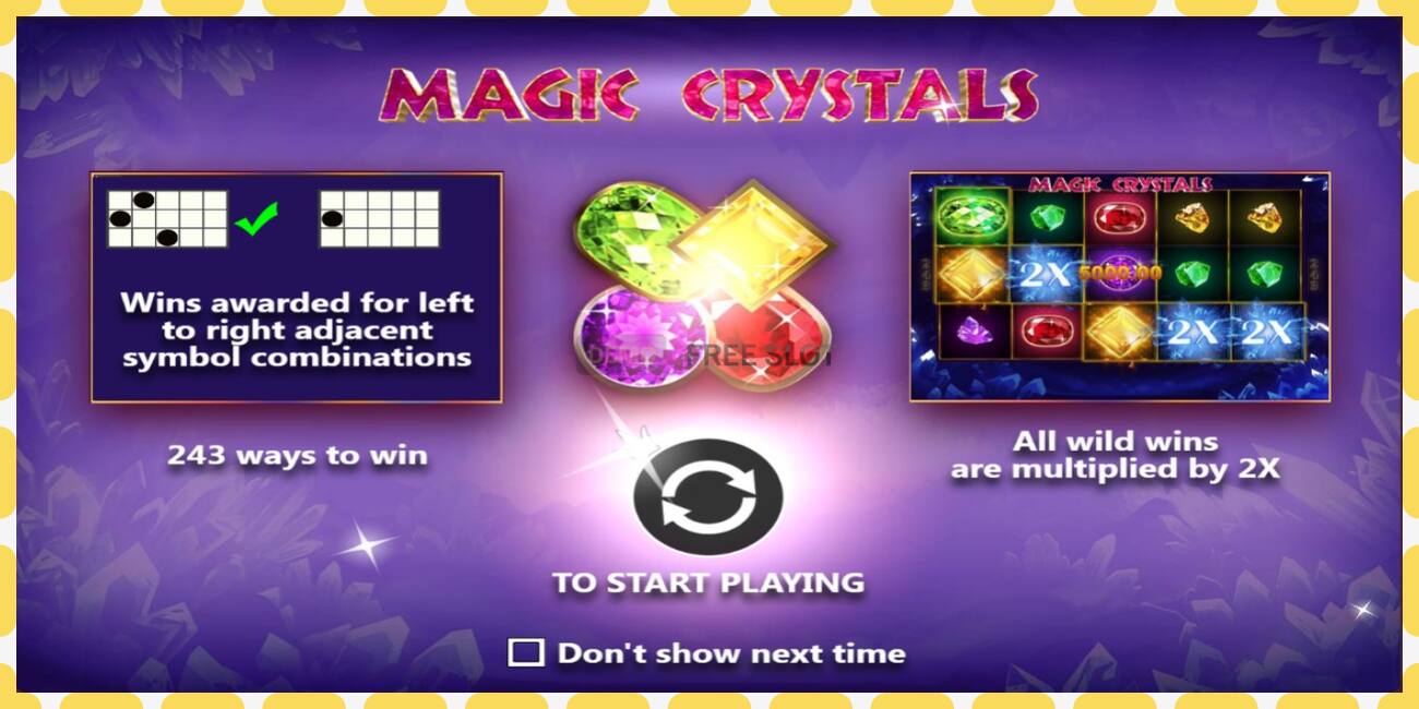 Demo slot Magic Crystals free and without registration, picture - 1