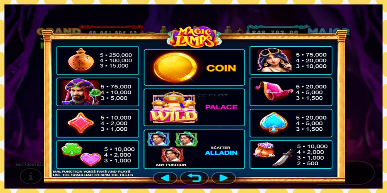 Demo slot Magic Lamps free and without registration, picture - 1