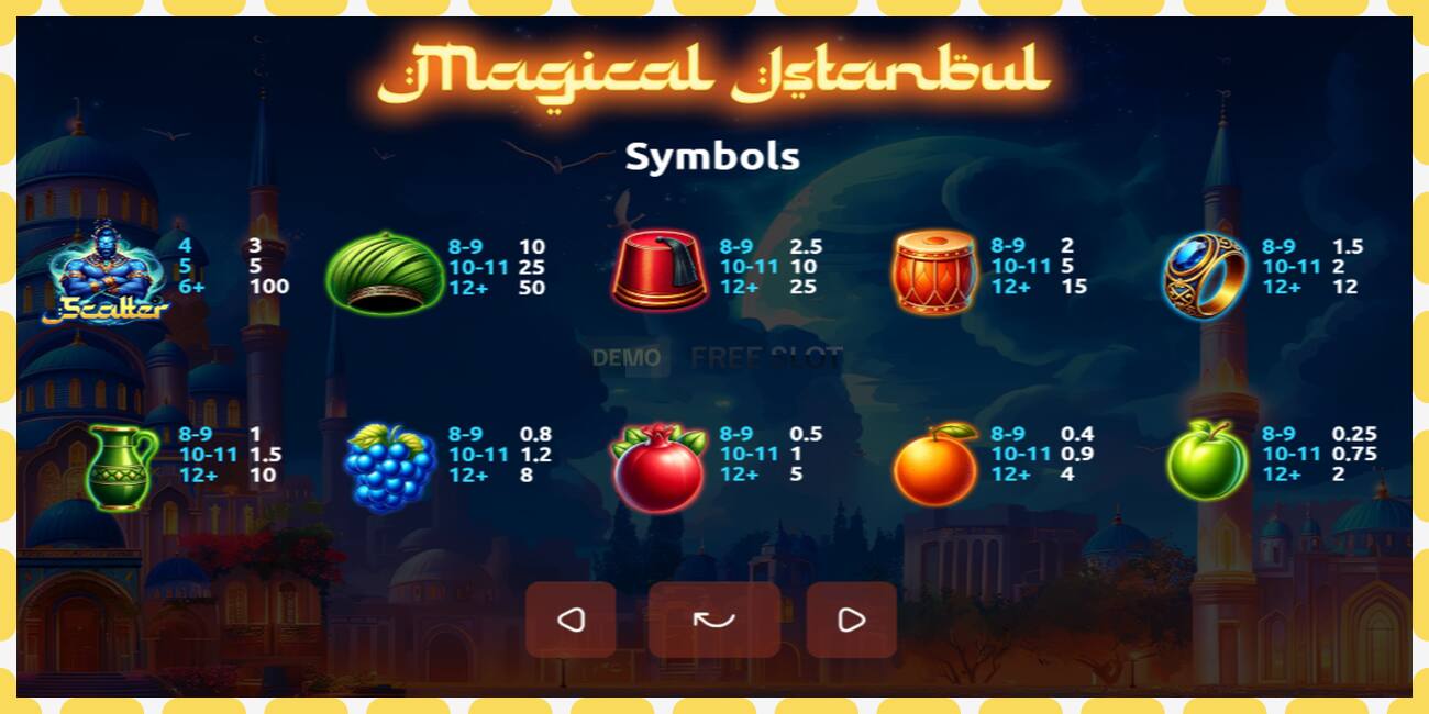 Demo slot Magical Istanbul free and without registration, picture - 1