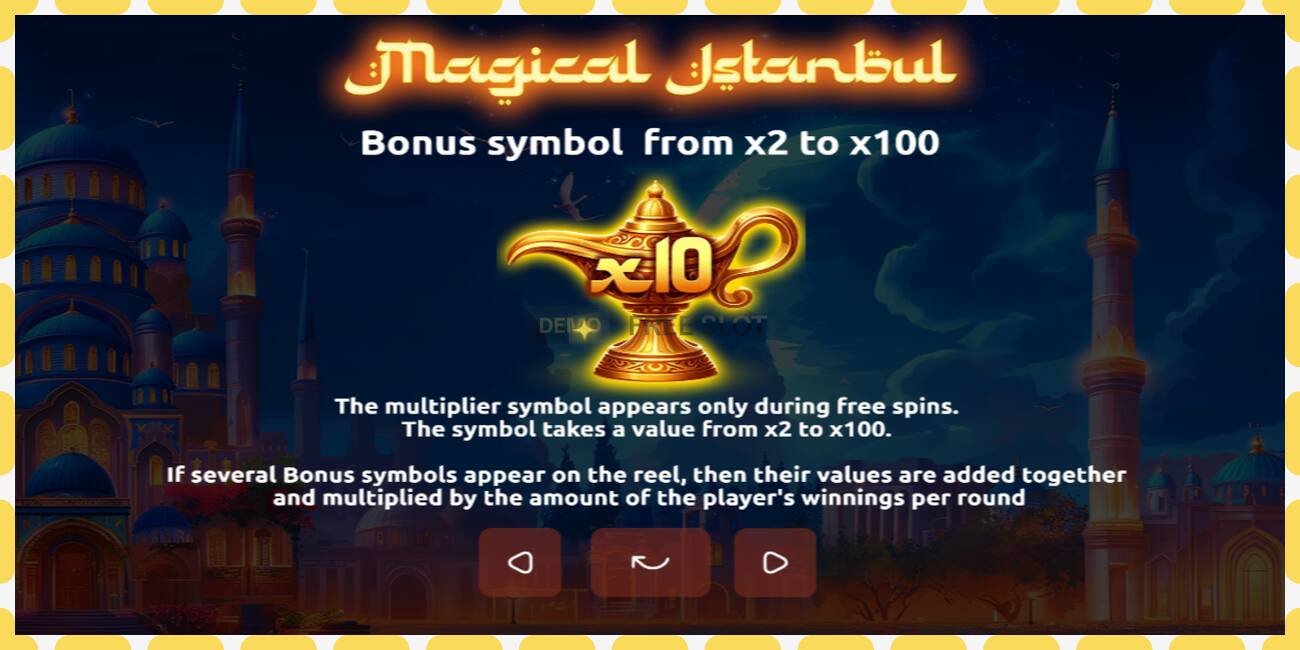 Demo slot Magical Istanbul free and without registration, picture - 1