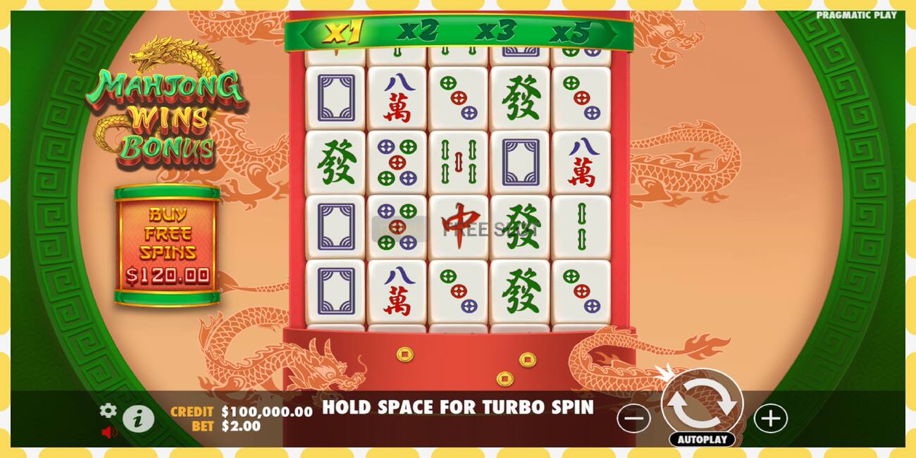 Demo slot Mahjong Wins Bonus free and without registration, picture - 1