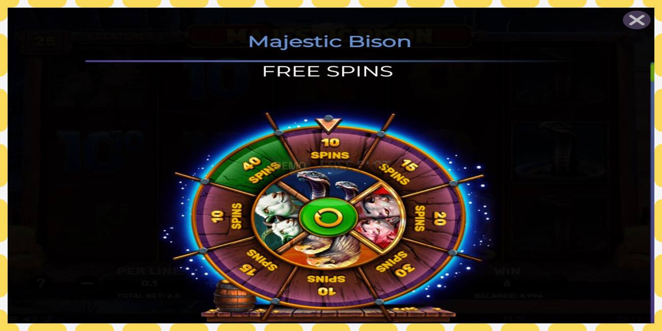 Demo slot Majestic Bison free and without registration, picture - 1