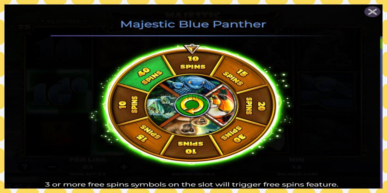 Demo slot Majestic Blue Panther free and without registration, picture - 1