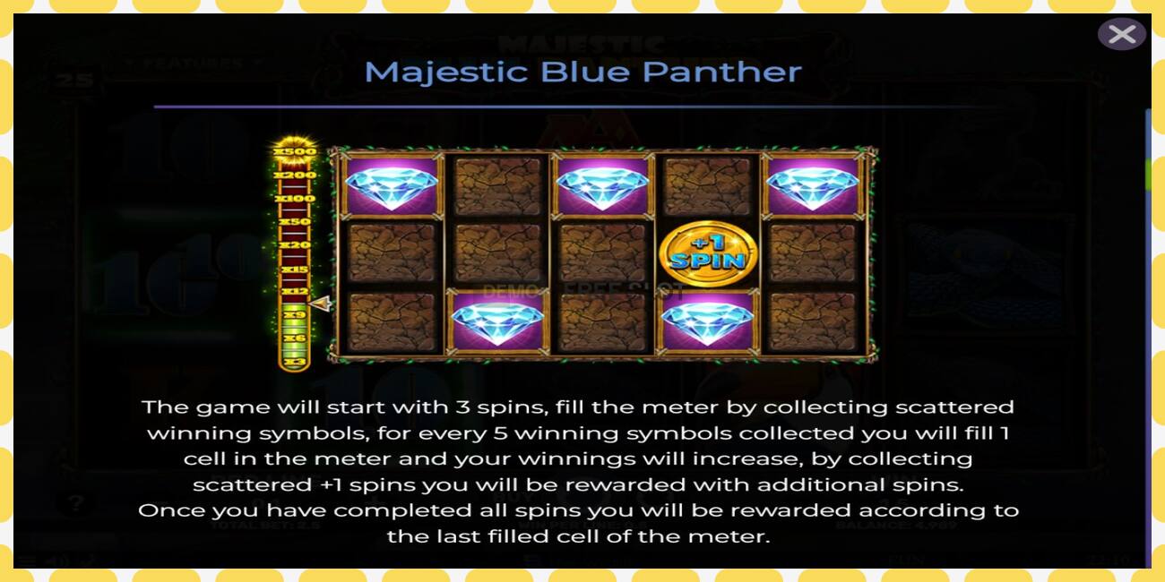 Demo slot Majestic Blue Panther free and without registration, picture - 1