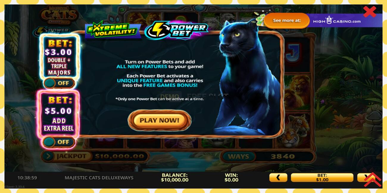 Demo slot Majestic Cats DeluxeWays free and without registration, picture - 1