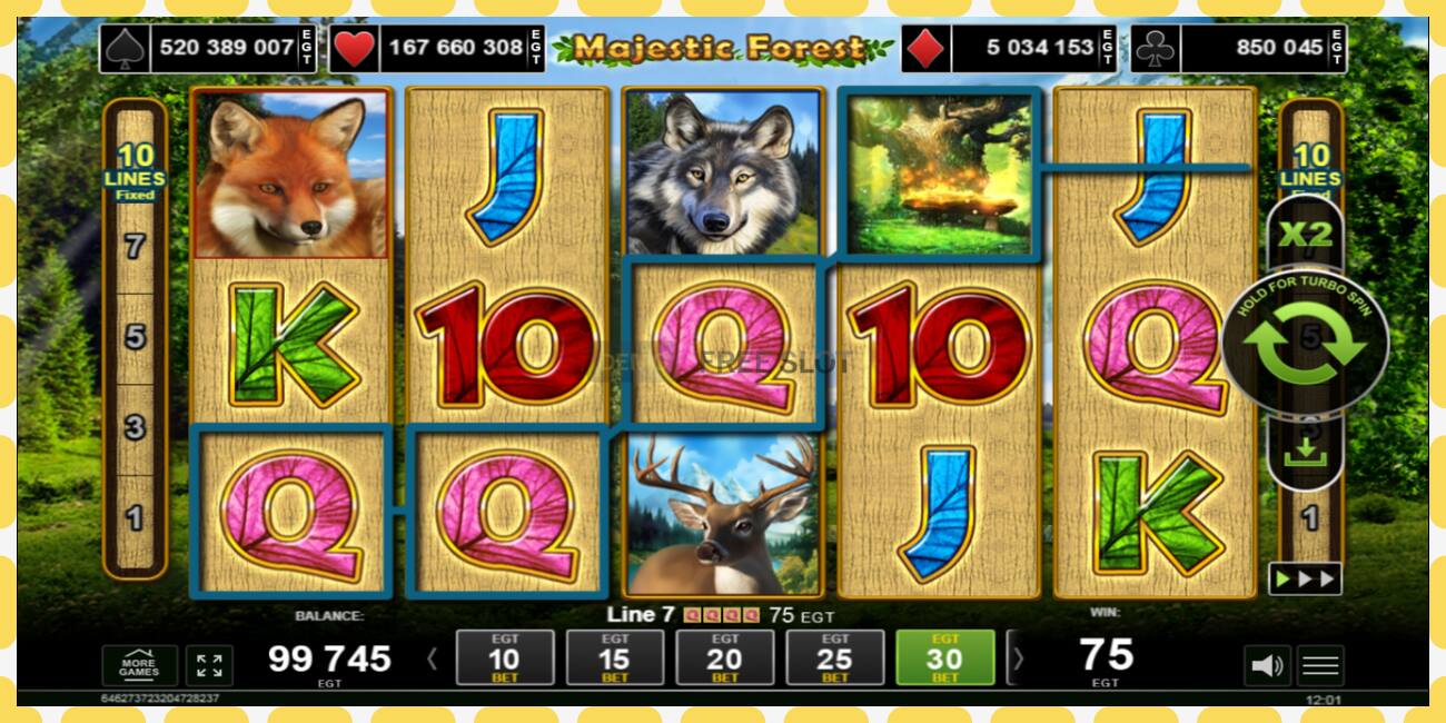 Demo slot Majestic Forest නොමිලේ සහ ලියාපදිංචියකින් තොරව, පින්තූරය - 1