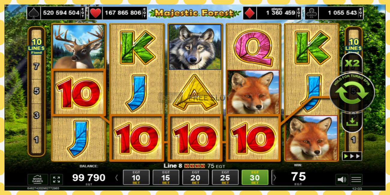 Demo slot Majestic Forest නොමිලේ සහ ලියාපදිංචියකින් තොරව, පින්තූරය - 1