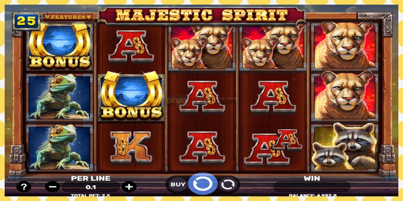 Demo slot Majestic Spirit free and without registration, picture - 1