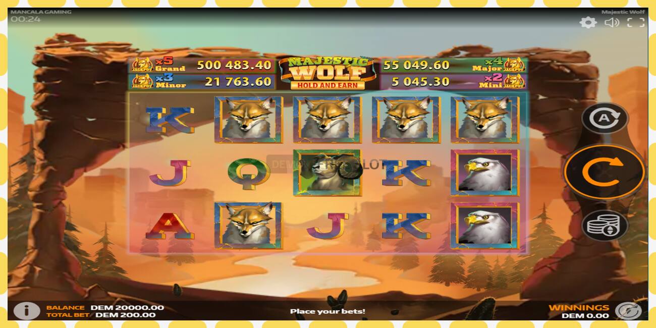 Demo slot Majestic Wolf free and without registration, picture - 1