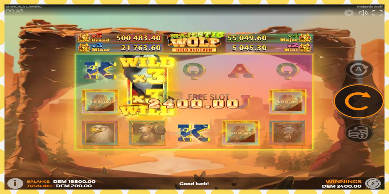 Demo slot Majestic Wolf free and without registration, picture - 1