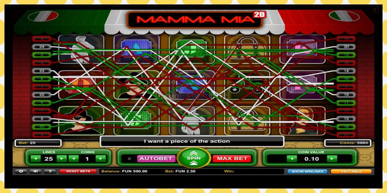 Demo slot Mamma Mia 2D free and without registration, picture - 1