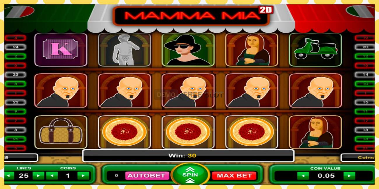 Demo slot Mamma Mia 2D free and without registration, picture - 1