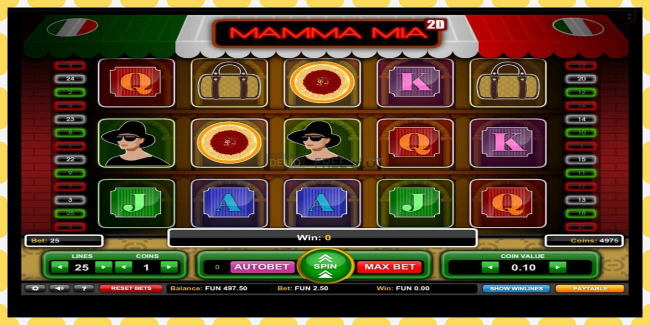 Demo slot Mamma Mia 2D free and without registration, picture - 1