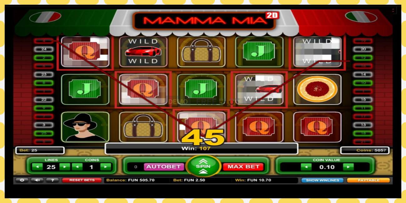 Demo slot Mamma Mia 2D free and without registration, picture - 1