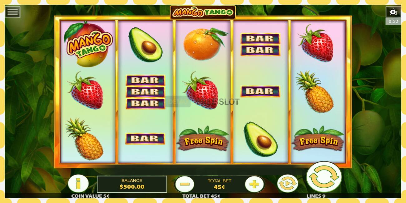 Demo slot Mango Tango free and without registration, picture - 1