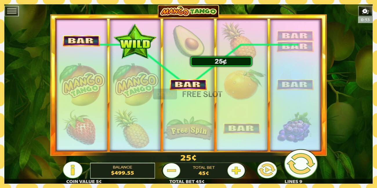 Demo slot Mango Tango free and without registration, picture - 1