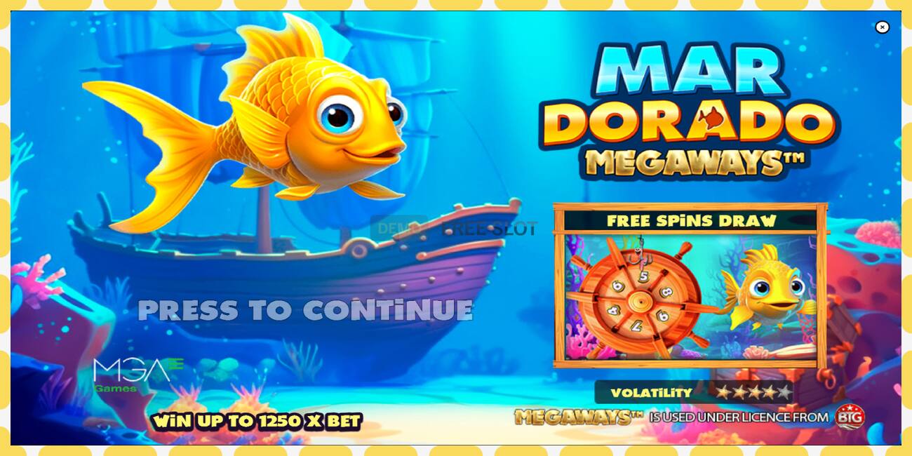 Demo-spor Mar Dorado Megaways gratis og uten registrering, bilde - 1