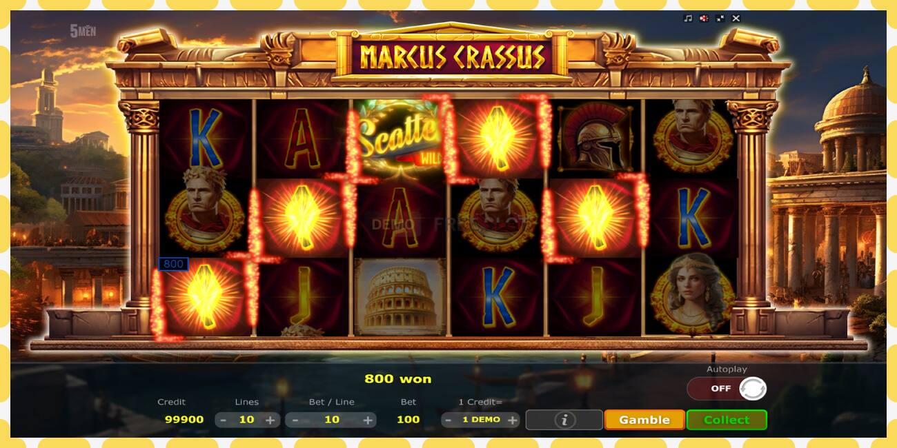 Slot demo Marcus Crassus percuma dan tanpa pendaftaran, gambar - 1