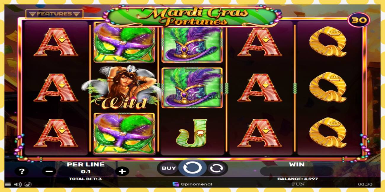 Demo slot Mardi Gras Fortunes gratis og uden registrering, billede - 1