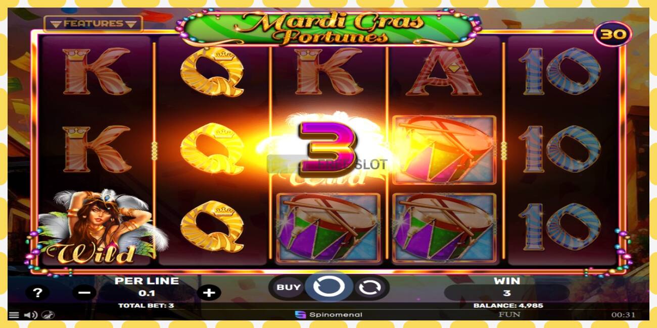 Demo slot Mardi Gras Fortunes gratis og uden registrering, billede - 1