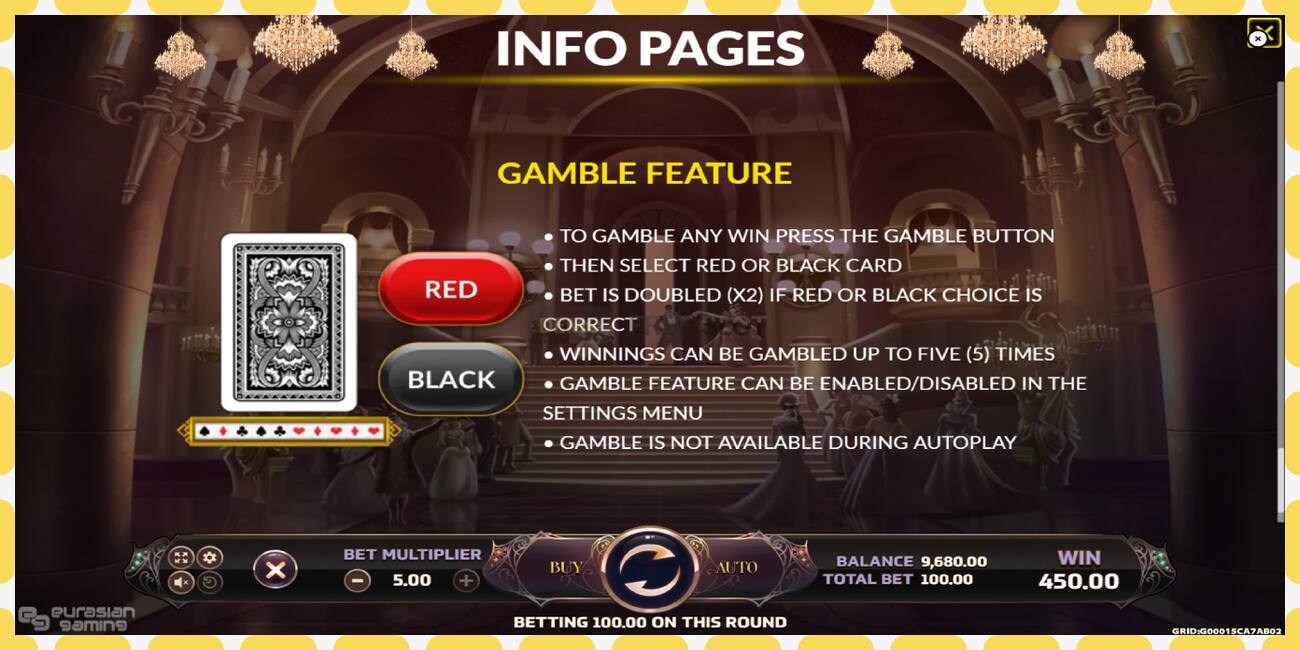 Demo slot Masquerade free and without registration, picture - 1