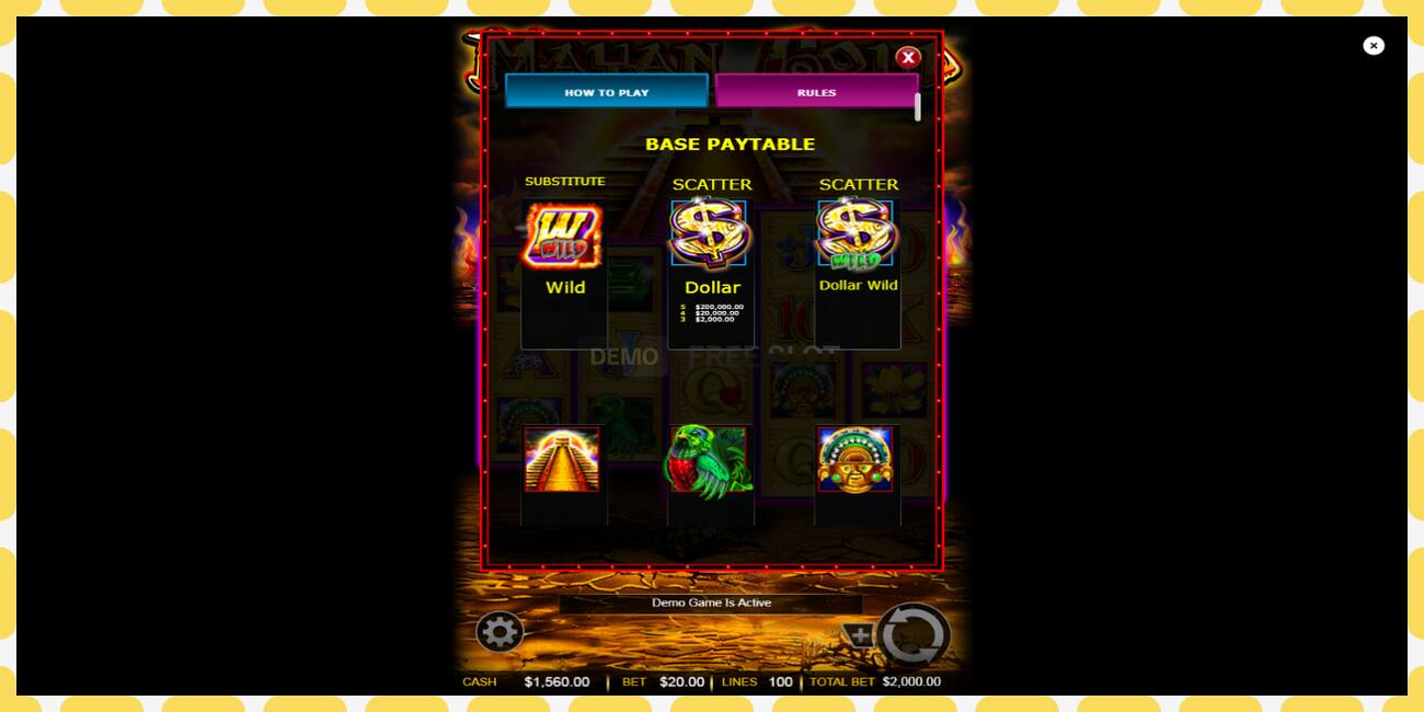 Demo slot Mayan Gold free and without registration, picture - 1