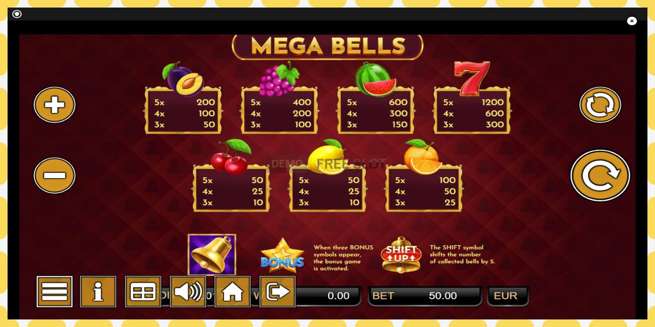 Demo slot Mega Bells free and without registration, picture - 1