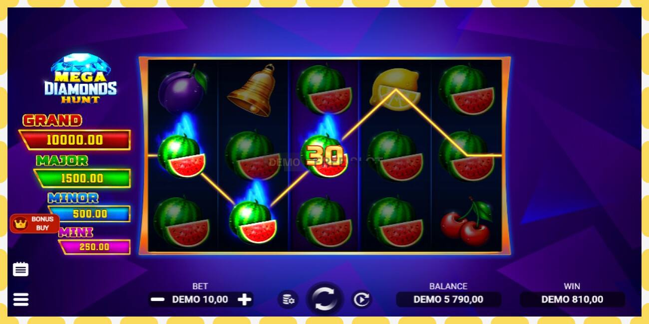 Demo-spor Mega Diamonds Hunt gratis og uten registrering, bilde - 1