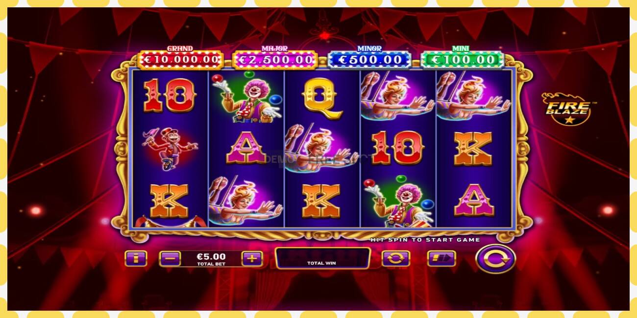 Demo slot Mega Fire Blaze: Big Circus free and without registration, picture - 1