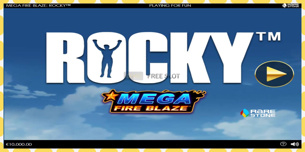 Demo slot Mega Fire Blaze: Rocky free and without registration, picture - 1