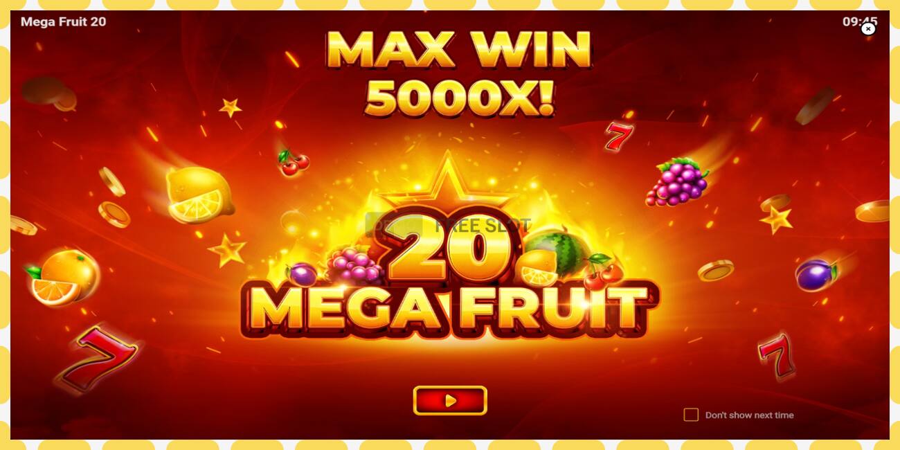 Ranura de demostración Mega Fruit 20 gratis y sin registro, imagen - 1