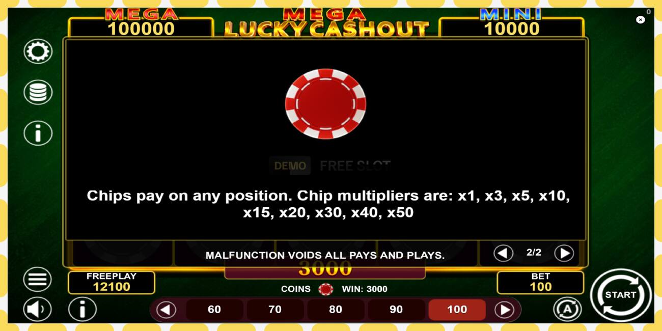 Demo slot Mega Lucky Cashout gratis og uden registrering, billede - 1