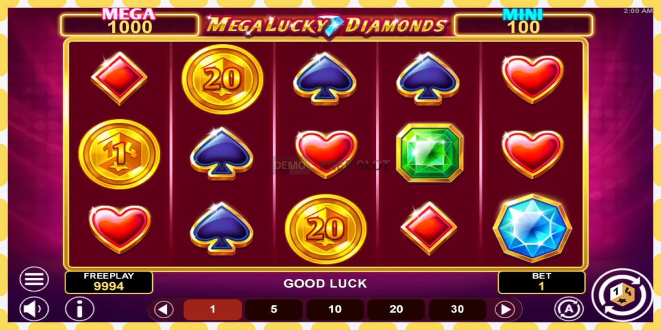 Slot demo Mega Lucky Diamonds Hold & Win gratuit și fără înregistrare, imagine - 1