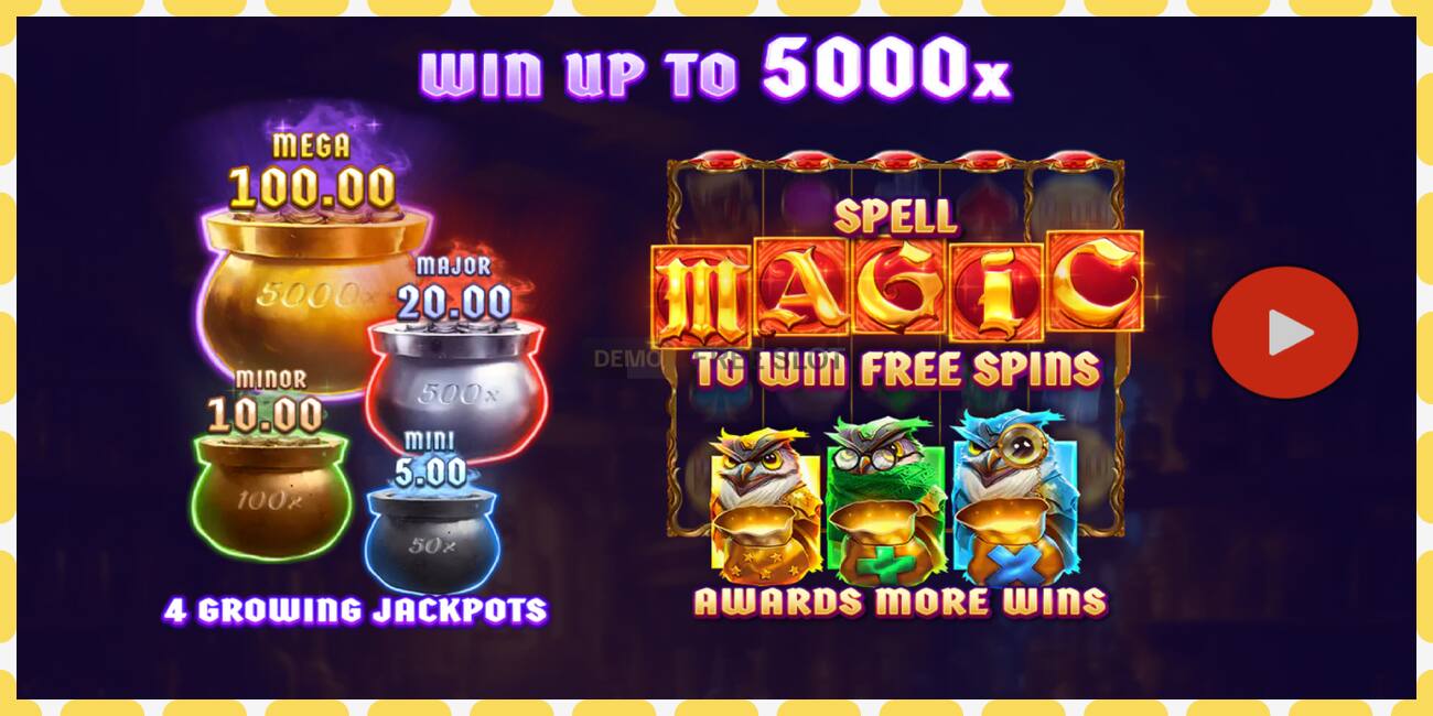 Slot demo Mega Magic Spell gratis dan tanpa registrasi, gambar - 1