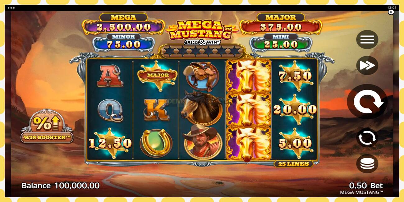 Demo slot Mega Mustang free and without registration, picture - 1