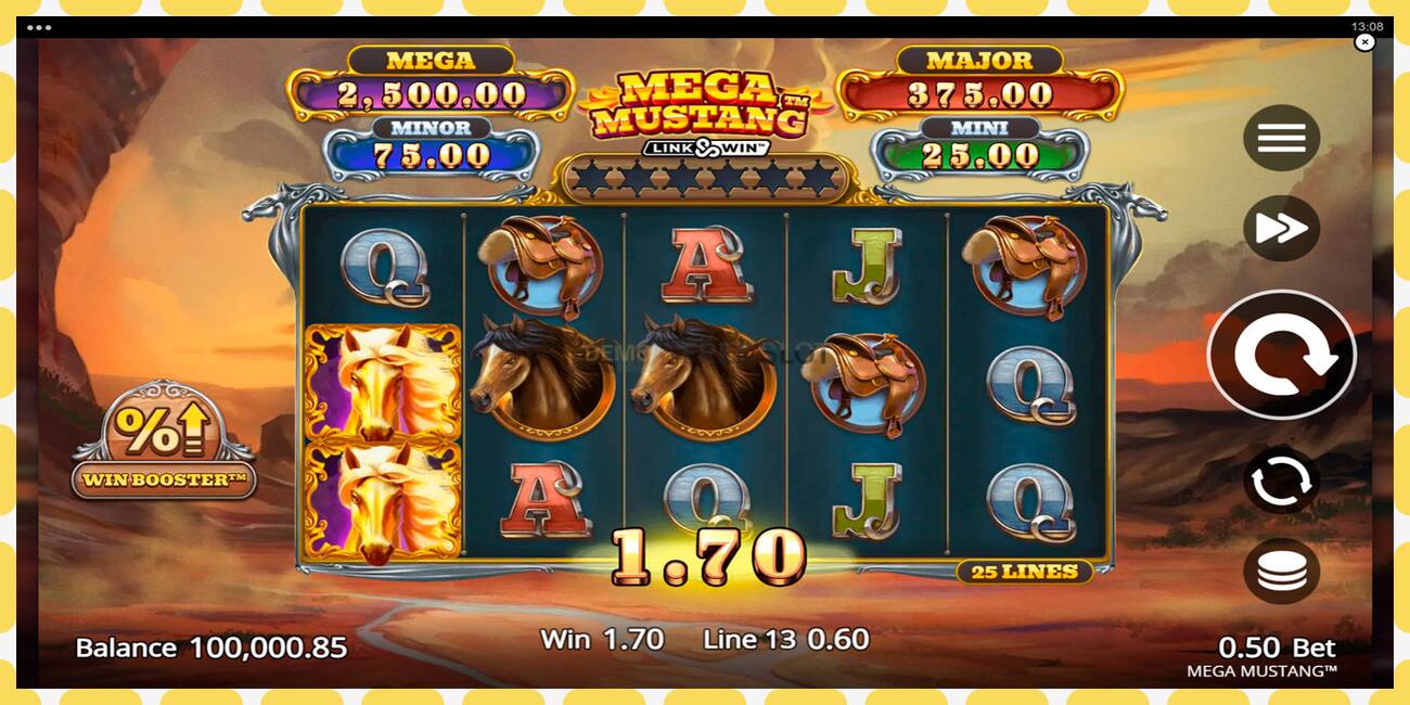 Demo slot Mega Mustang free and without registration, picture - 1