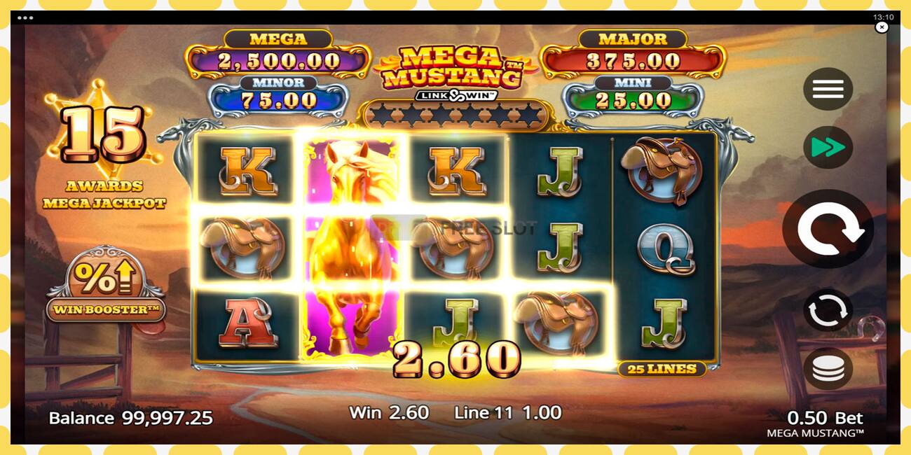 Demo slot Mega Mustang free and without registration, picture - 1