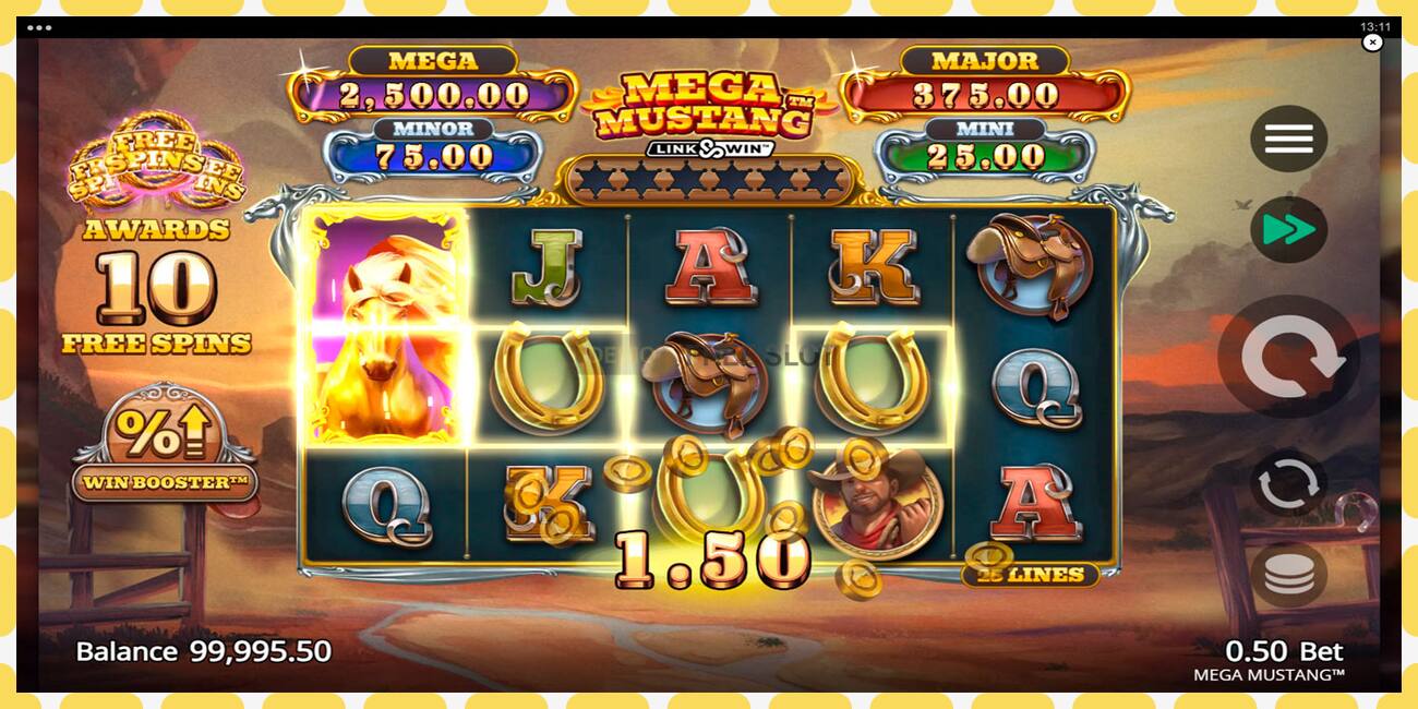 Demo slot Mega Mustang free and without registration, picture - 1