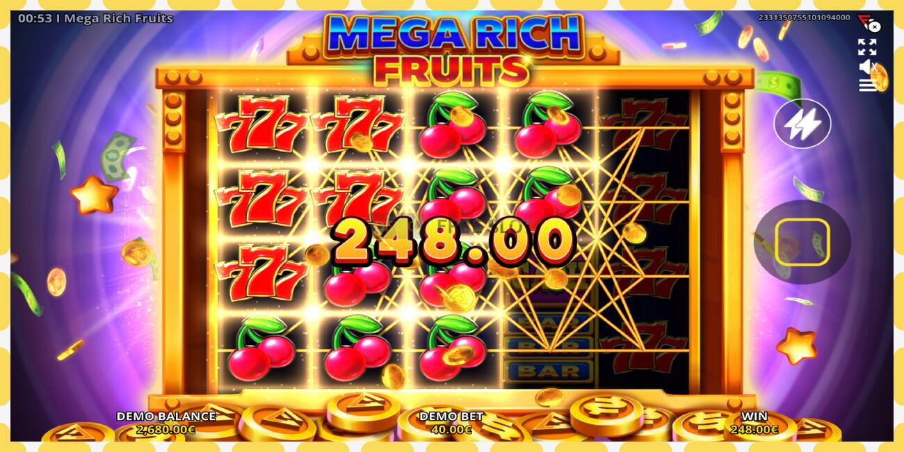 Demo-spor Mega Rich Fruits gratis og uten registrering, bilde - 1