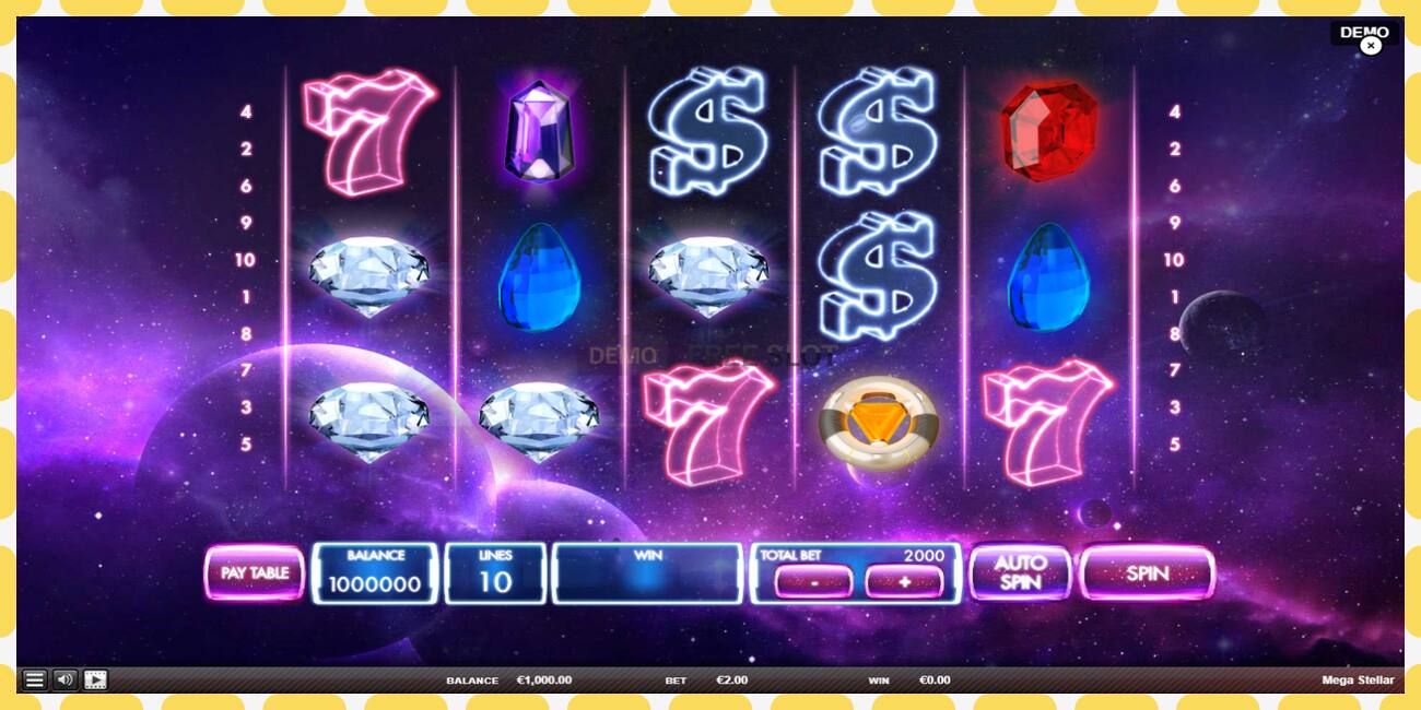 Demo slot Mega Stellar free and without registration, picture - 1