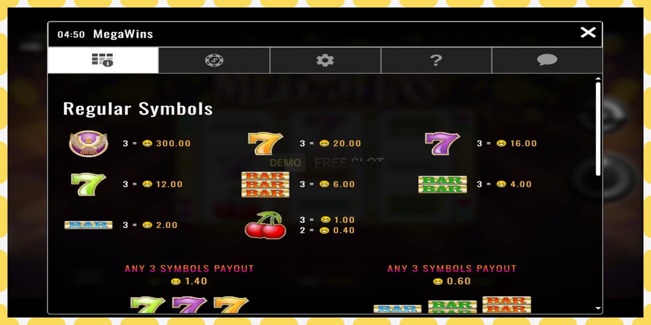 Demo slot Megawins free and without registration, picture - 1