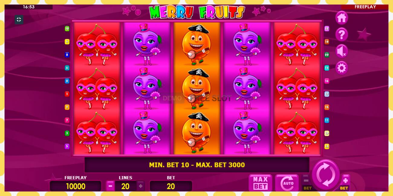 Demo slot Merry Fruits free and without registration, picture - 1